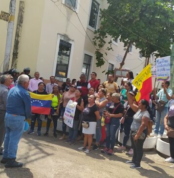 Protesta de maestros en San Fernando